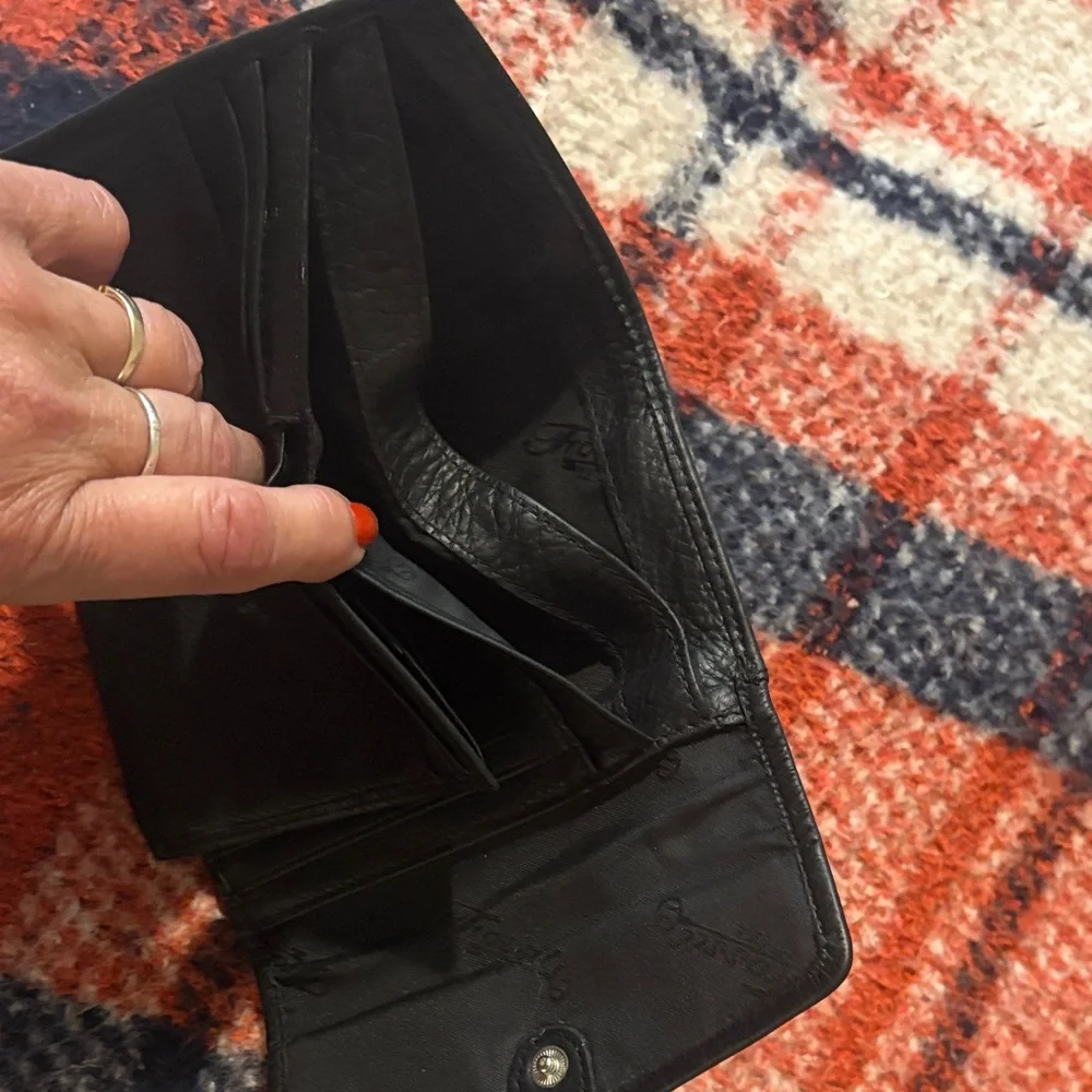 Fossil Black Leather Wallet‎